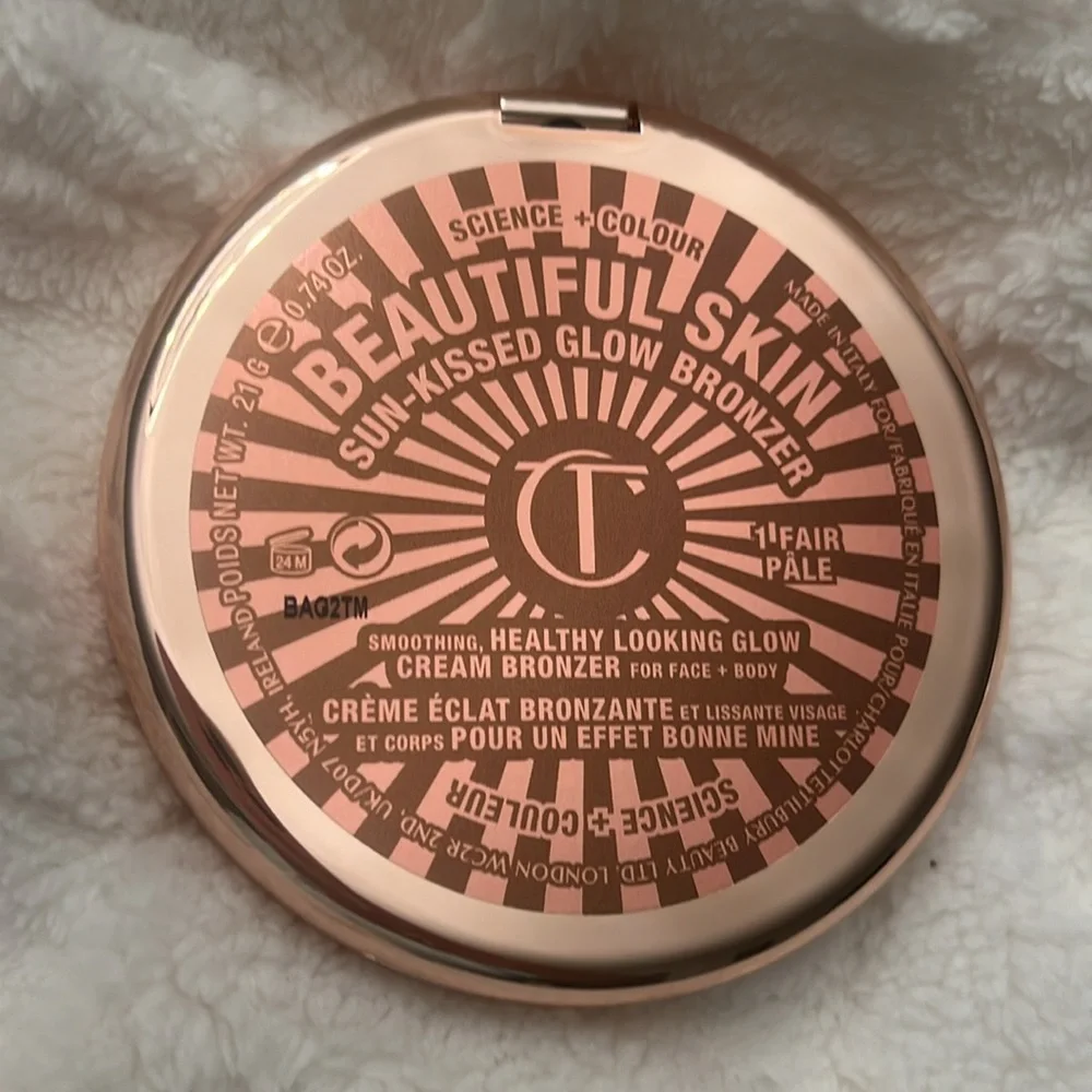 New Charlotte Tilbury Sun-Kissed Glow Bronzer Shade 1 Fair/Pale
